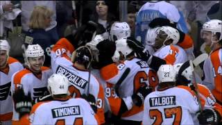 Jakub Voracek OT Winner Game 1 ECQF Flyers  Pens [upl. by Saudra]