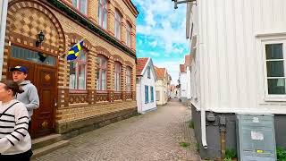 Lysekil Sweden walks around Gamlestan on a summer day 2024 4k [upl. by Esertap]