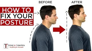 How To Correct Your Posture  5 Home Exercises To Fix Your Posture [upl. by Levitt]