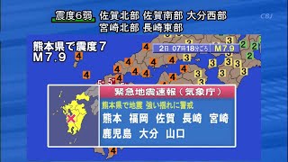 【シミュレーション】熊本直下型地震【熊本地震】 Kumamoto Earthquake Simulation [upl. by Isleen]