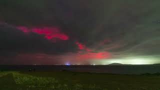 Aurora Southern Lights Timelapse  at Gerroa 102024 [upl. by Piks334]