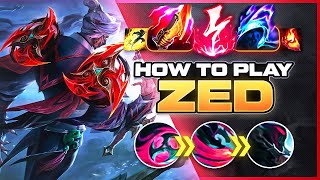 HOW TO PLAY ZED SEASON 14  Build amp Runes  Season 14 Zed guide  League of Legends [upl. by Shiri]