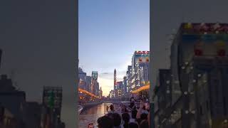 Japan diaries dotonbori river Cruisekyoto osaka cruise travel love calm sunset [upl. by Tod]