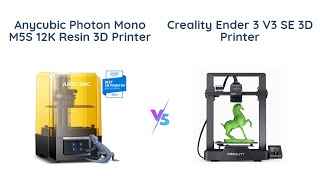 Anycubic Photon Mono M5s vs Creality Ender 3 V3 SE 3D Printer 🆚 Which Is Best [upl. by Casmey]