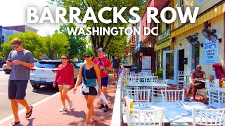 Barracks Row Washington DC 8th St SE  Walk With Me  Virtual Treadmill [upl. by Olag]