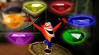 Crash Bandicoot All Color Gems [upl. by Nilknarf]