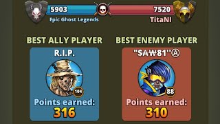 Puzzle Combat Alliance Wars Epic Ghost Legends vs TitaNI 15 September 2024 [upl. by Rainie]