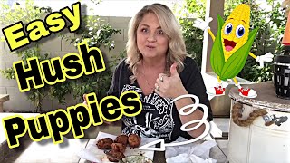 Easy Yummy Hush Puppies  Corn Dodgers With Jalapeño Jelly Sauce  Recipe [upl. by Nallad59]