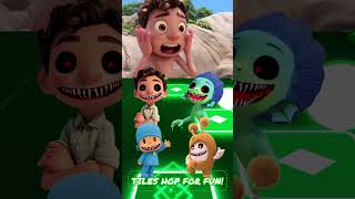 Pocoyo vs Luca vs Paw Patrol vs Oddbods Coffin Dance Tiles Hop trending song shortsfunny [upl. by Trenton]