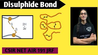 Disulphide bond  Biochemistry apnasapnajrf csirnetlifescience [upl. by Asyla]