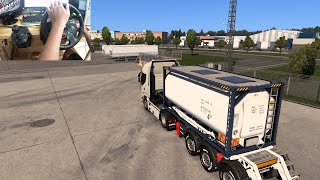 Euro Truck Simulator 2 Iveco Hi Way Delivery Pesticides Promods Logitech G29 Gameplay [upl. by Akerdna776]