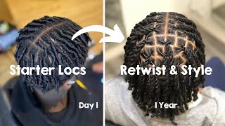 Locs Journey For Men Compilation ✨ 8 Dreadlocks Transformation From Day 1  Up To 2 Years  Tips 📝 [upl. by Ybbor]