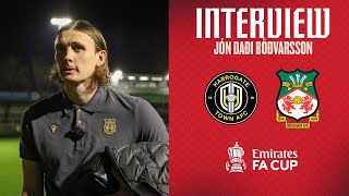 INTERVIEW  Jón Daði Böðvarsson after Harrogate Town [upl. by Annayd141]