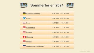 Sommerferien 2024 [upl. by Snej339]