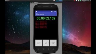 Android Tutorial 1  Chronometer Application [upl. by Asinet]