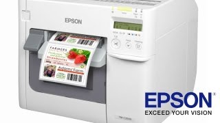 Epson TMC3500 full colour label printer  english [upl. by Zurkow]