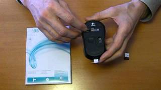 Logitech M185 wireless computer mouse unpacking unboxing [upl. by Eolcin]