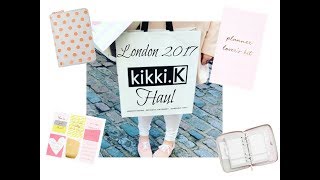 Kikki K London Planner Haul 2017 [upl. by Kristofer]