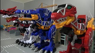 Power Rangers Dino Charge TRex Megazord Toys 파워레인저 다이노포스 다이노킹 장난감 변신 [upl. by Phillis462]