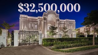 Touring a 32500000 MEGA MANSION Designed for ROYALTY  Dubai Hills [upl. by Licec406]