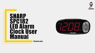 How to Set Up and Use the SHARP SPC182 LED Alarm Clock  Complete User Manual Guide [upl. by Asante]