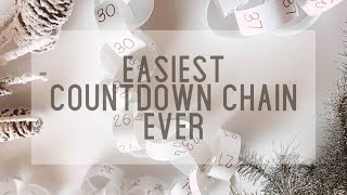 Easy Countdown Chain with Your Cricut [upl. by Greta]