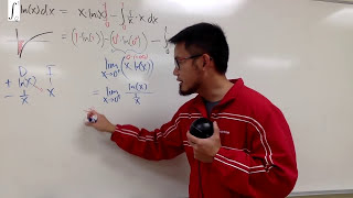 integral of lnx from 0 to 1 [upl. by Atikkin]