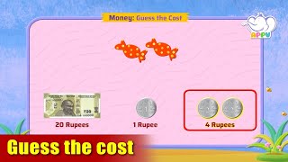 G1  Module 18  Exercise 5  Guess the cost  Appu Series  Grade 1 Math Learning [upl. by Ennoryt]