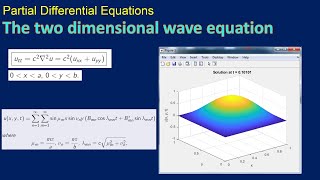 The two dimensional wave equation membrane vibration [upl. by Ardra48]