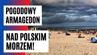 GROZA nad Bałtykiem TURYŚCI musieli szybko UCIEKAĆ z plaży  FAKTPL [upl. by Enahpad]