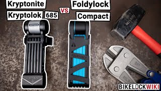 Kryptonite Kryptolok 685 vs Foldylock Compact Review amp Destruction Testing [upl. by Othilie]