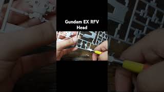 Gundam EX RFV Head Parts gunpla gundam linkinpark gunplaisfreedom [upl. by Alysia]