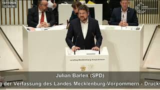 Entwurf eines Sechsten Gesetzes zur Änderung der Verfassung  Julian Barlen [upl. by Mapel536]