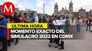 Así se vivió el Simulacro Nacional 2022 por el 19S en la Ciudad de México [upl. by Yannodrahc588]