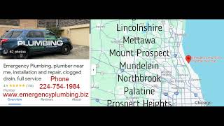 Emergency plumbing plumber near me North Shore Northwest suburbs of Chicago IL Areas [upl. by Aihsekram32]