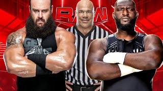 Braun Strowman vs Omos at Raw  WWE2K24 Gameplay  Kurt Angle Special Guest Referee [upl. by Derag531]