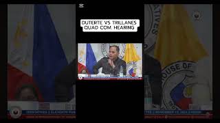 DUTERTE VS TRILLANES QUAD COM HEARING quadcom duterte pbbm [upl. by Veriee835]