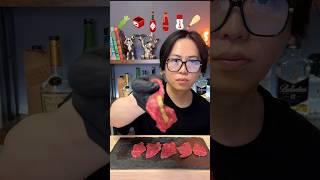 eating raw meat【生牛刺し】 asmr mukbang tiktokfood [upl. by Leahpar]