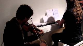 Nikos Mavridis  violin and Ardek Clemens Wijers  piano playing a Carach Angren medley [upl. by Mac443]