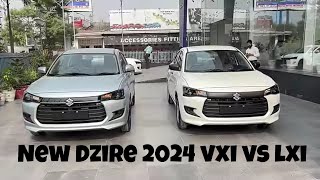 New Dzire 2024 VXi vs LXi comparison Must watch marutisuzuki suzuki dzire2024 [upl. by Fayette978]