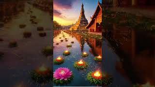 Loy Krathong is a festival celebrated loykrathongfestival cute festival [upl. by Onder]