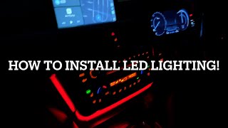 HOW TO INSTALL CAR LED LIGHTING TIPS and TRICKS for Easy Installation [upl. by Ner]