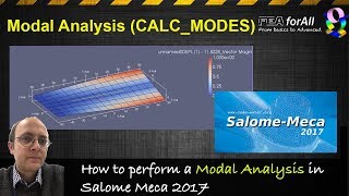 SalomeMeca Tutorial How to perform a modal analysis [upl. by Lucic]