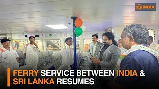 Ferry service between India amp Sri Lanka resumes  DD India [upl. by Assirat619]