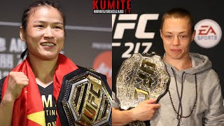 Zhang Weilis coach breaks down potential Rose Namajunas matchup [upl. by Yentruocal]