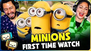 MINIONS 2015 Movie Reaction  First Time Watch  Sandra Bullock  Kevin Bob Stuart the Minions [upl. by Notled]