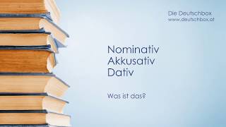 Nominativ Akkusativ Dativ  Was ist das [upl. by Siri]