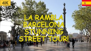 La Rambla Walking Tour Discover Barcelonas Famous Boulevard [upl. by Edouard]