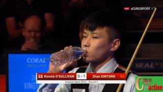 Snooker English Open 2016 Ronnie OSullivan  Zhao Xintong Best of 7 Frames [upl. by Yenreit]