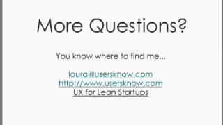 OReilly Webcast UX for Lean Startups  Essential Tips for Lean User Research [upl. by Velleman]